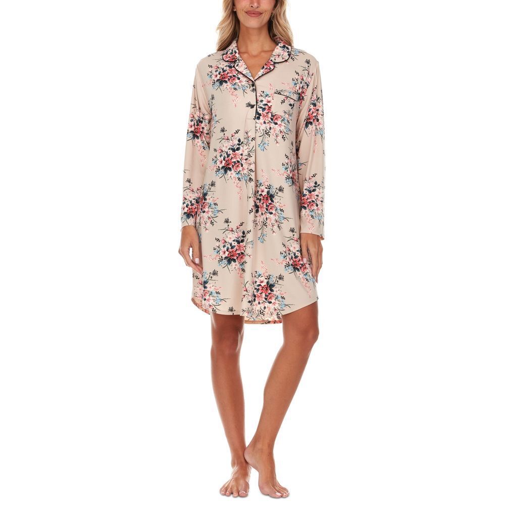 Flora Nikrooz Women's‎ Floral Print Sleepshirt Size XL